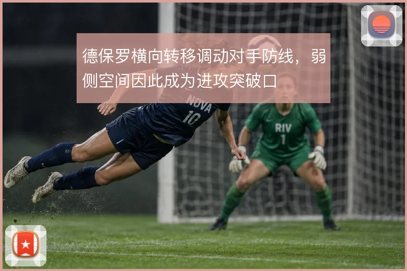 德保罗横向转移调动对手防线，弱侧空间因此成为进攻突破口